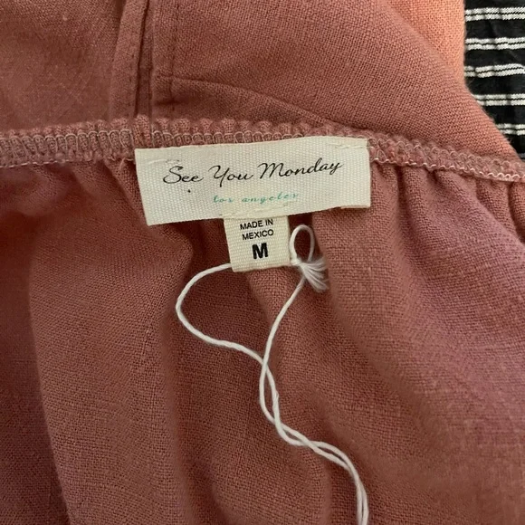 SOLD See You Monday Women’s Wrap Spaghetti Strap Romper - Picture 8 of 9